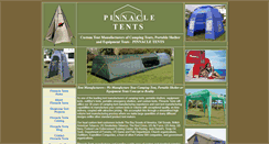 Desktop Screenshot of pinnacletents.com